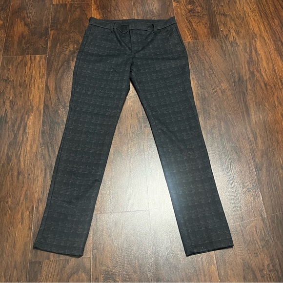 Kut From The Kloth Diana Skinny Black Charcoal Patterned Mid Rise Trousers 12 - Picture 3 of 16